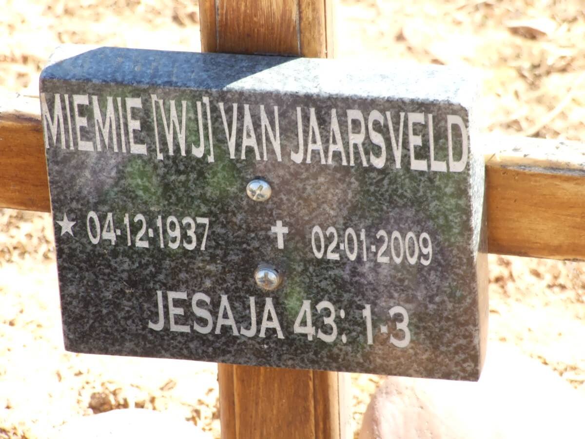 JAARSVELD W.J., van 1937-2009 _2