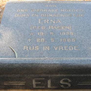 ELS Erna nee HAGEN 1923-1985