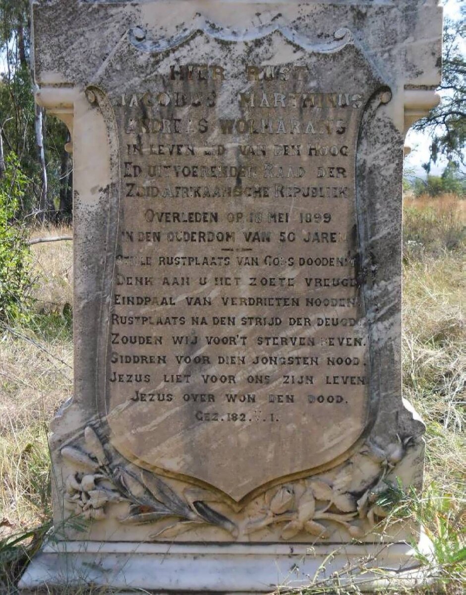 WOLMARANS Jacobus Marthinus Andreas  -1899