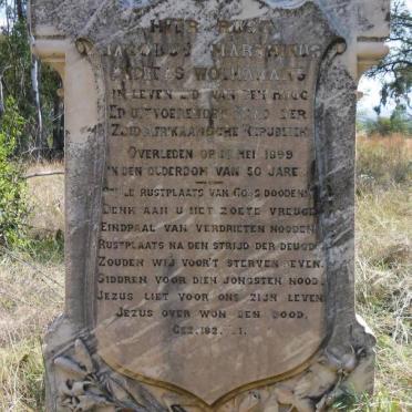 WOLMARANS Jacobus Marthinus Andreas  -1899