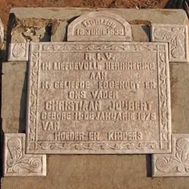 JOUBERT Christiaan 1878-1939