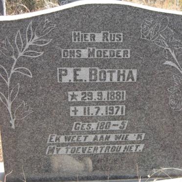 BOTHA P.E. 1881-1971