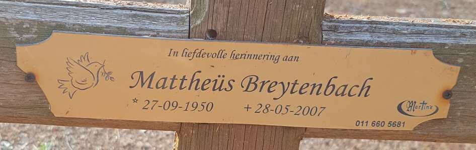 BREYTENBACH Mattheus 1950-2007