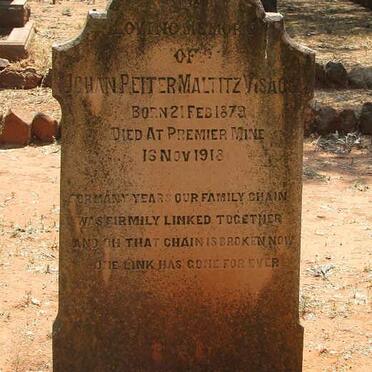 VISAGIE Johan Peiter Maltitz 1879-1918