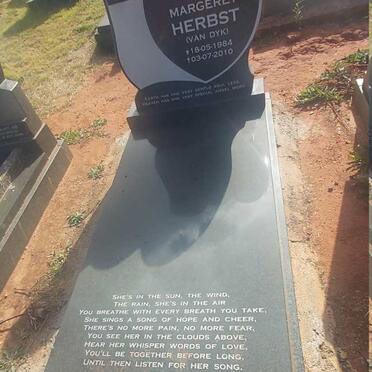 HERBST Anne Margeret nee VAN DYK 1984-2010