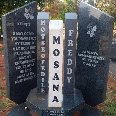 MOSANA Motseofedile Freddy 1953-2006