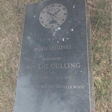 CULLING L.G. 1885-1972
