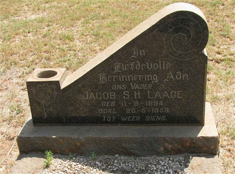 LAAGE Jacob S.H. 1894-1953