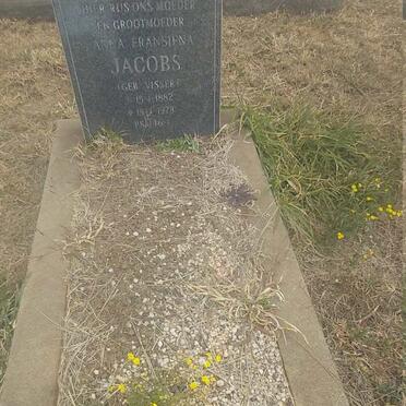 JACOBS Anna Fransiena nee VISSER 1882-1973