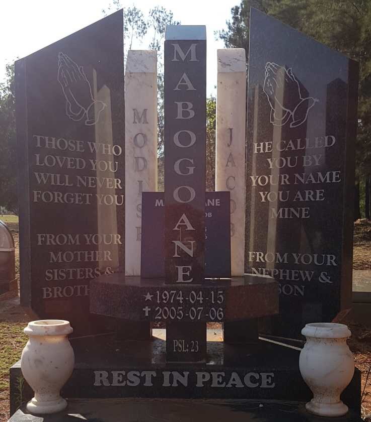 MABOGOANE Modise Jacob 1974-2005