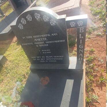 BLIGNAUT Anette 1953-2009