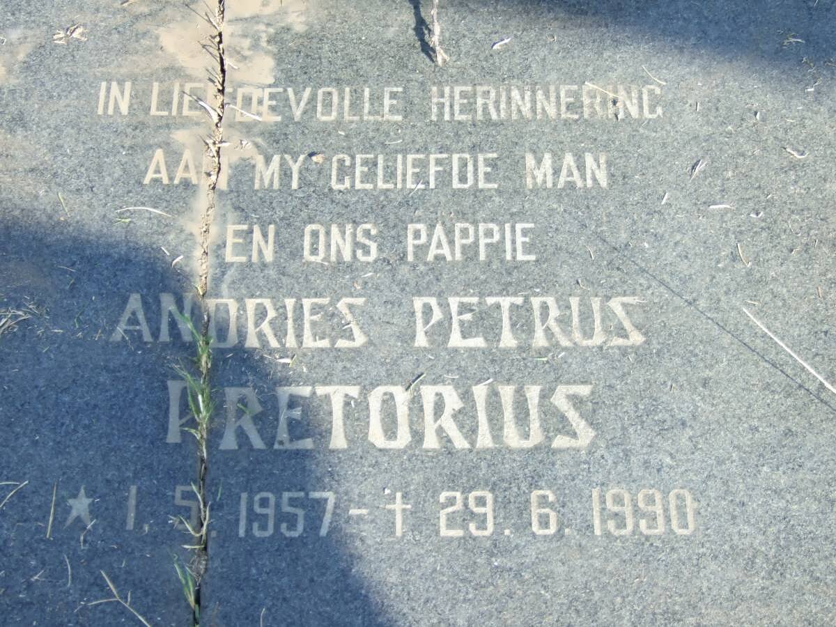 PRETORIUS Andries Petrus 1957-1990