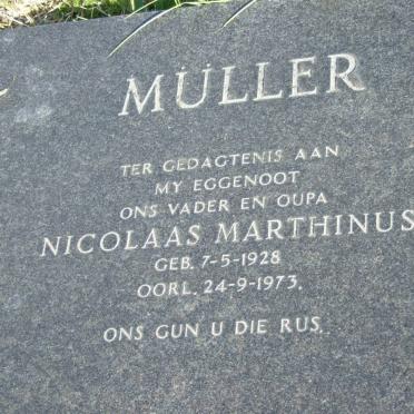 MÜLLER Nicolaas Marthinus 1928-1973