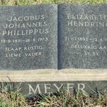 MEYER Jacobus Johannes Phillippus 1891-1973 &amp; Elizabeth Hendrina 1892-1977