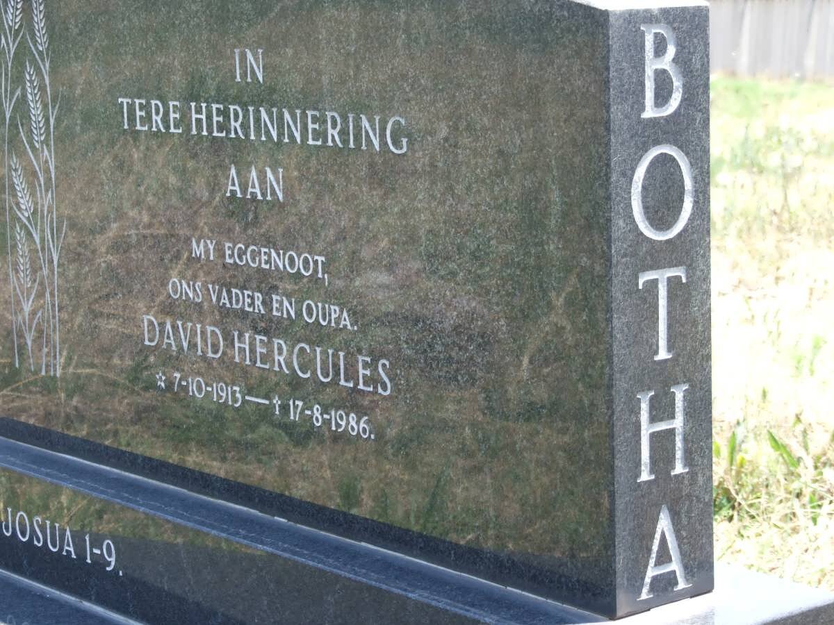 BOTHA David Hercules 1913-1986
