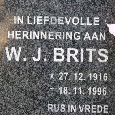 BRITS W.J. 1916-1996