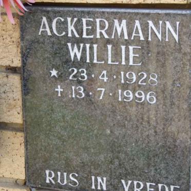 ACKERMANN Willie 1928-1996