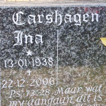 CARSHAGEN Ina 1938-2006