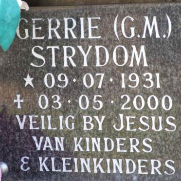 STRYDOM G.M. 1931-2000