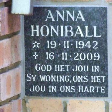 HONIBALL Anna 1942-2009