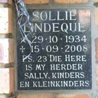 LINDEQUE Sollie 1934-2008