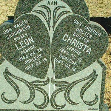 VILLIERS Leon, de 1944-1987 &amp; Christa 1947-1987