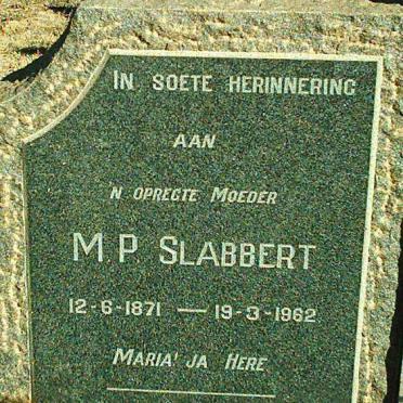 SLABBERT M.P. 1871-1962