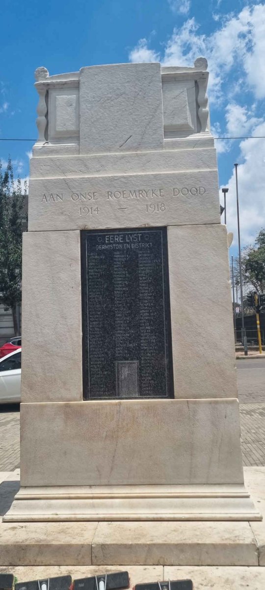 2. Overview of Germiston War Memorial 1914-1918