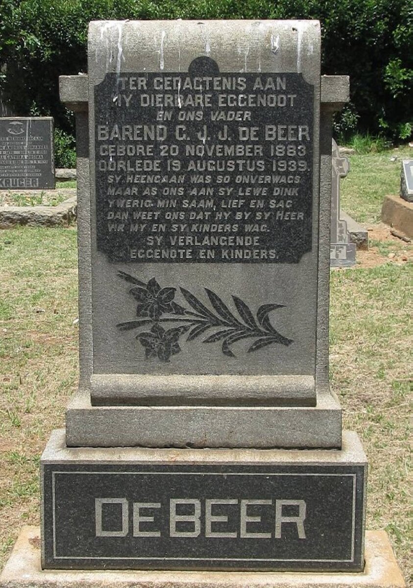 BEER Barend G.J.J., de 1883-1939
