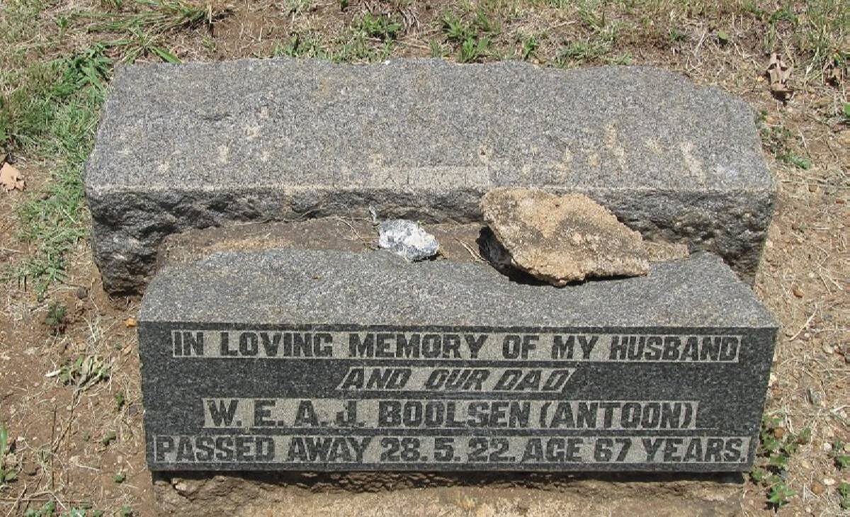 BOOLSEN W.E.A.J. -1922