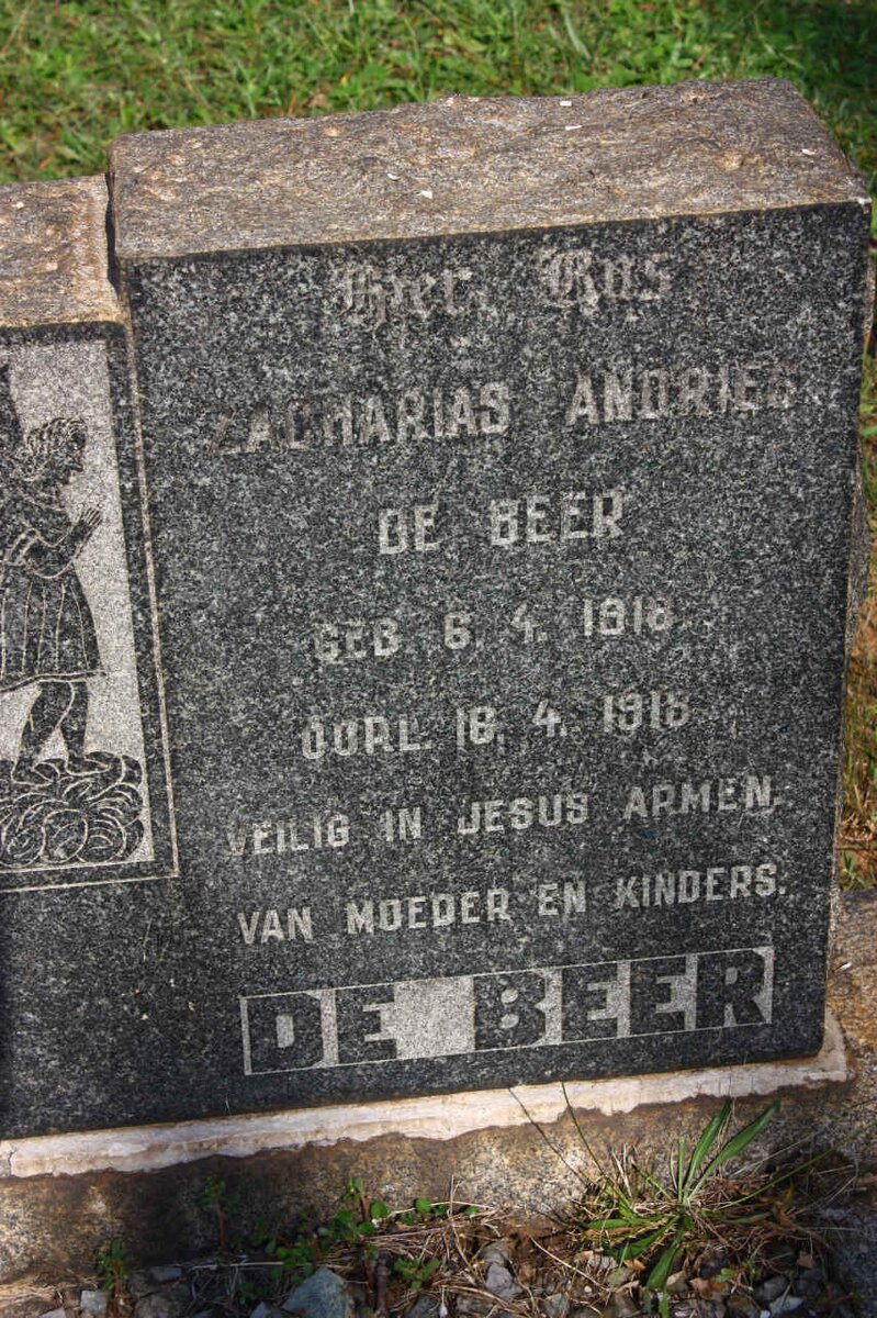 BEER Zacharias Andries, de 1918-1918