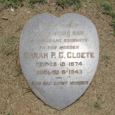 CLOETE Sarah P.C. 1874-1943
