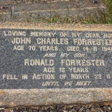 FORRESTER John Charles -1941 :: FORRESTER Ronald -1941