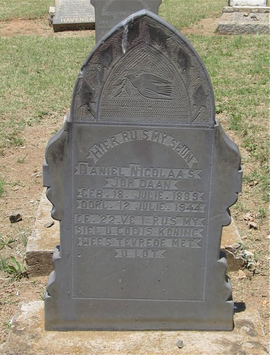 JORDAAN Daniel Nicolaas 1889-1944