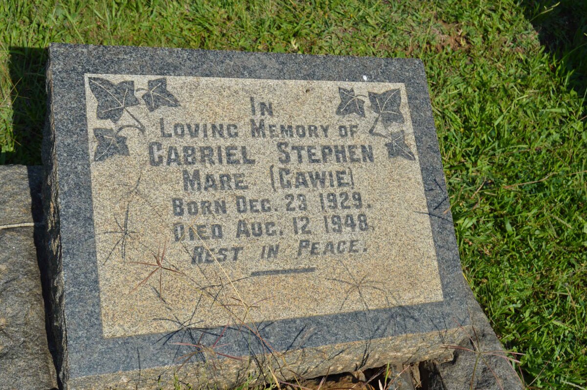 MARE Gabriel Stephen 1929-1948