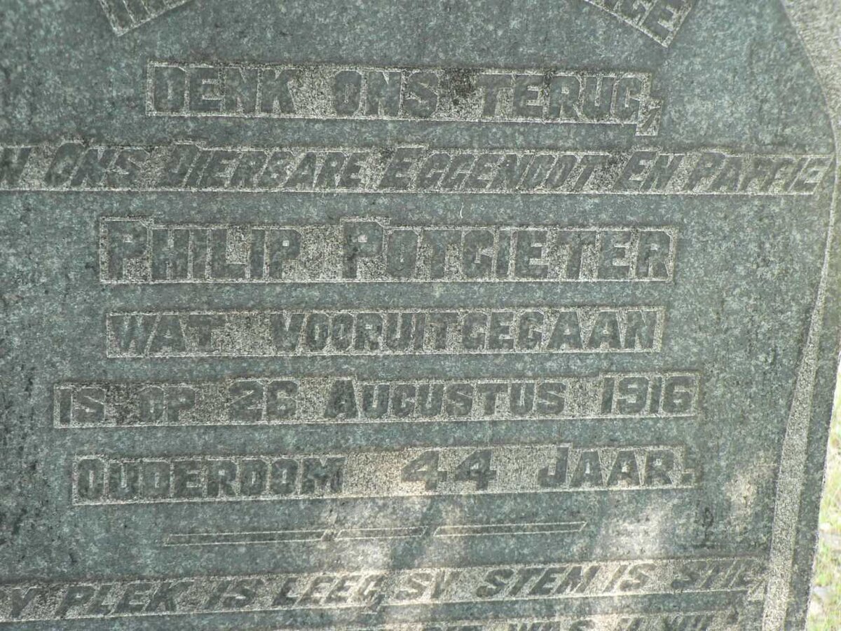 POTGIETER Philip -1916