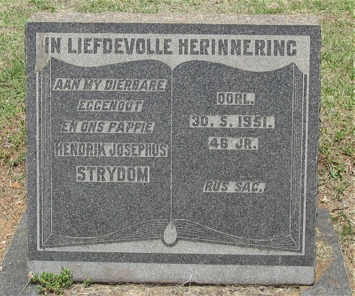 STRYDOM Hendrik Josephus -1951