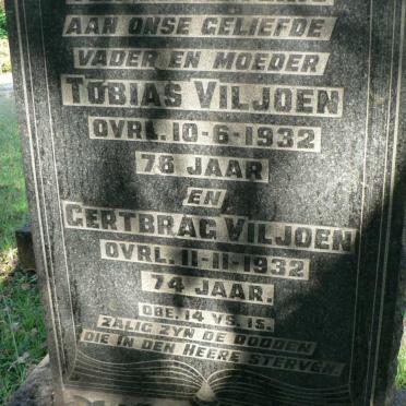VILJOEN Tobias -1932 &amp; Gertbrag -1932