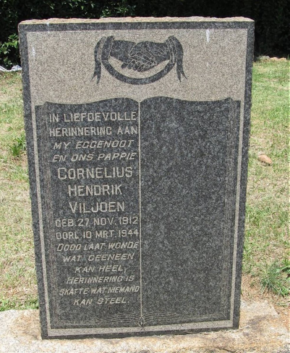 VILJOEN Cornelius Hendrik 1912-1944