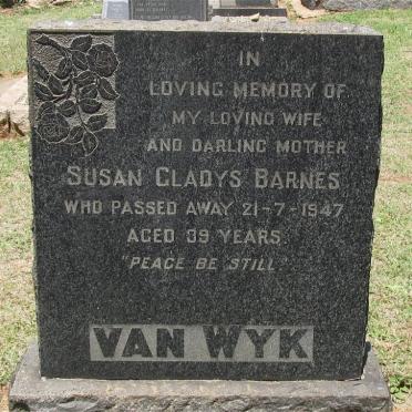 WYK Susan Gladys Barnes, van -1947