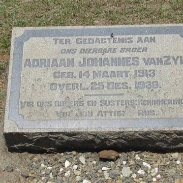 ZYL Adriaan Johannes, van 1913-1938