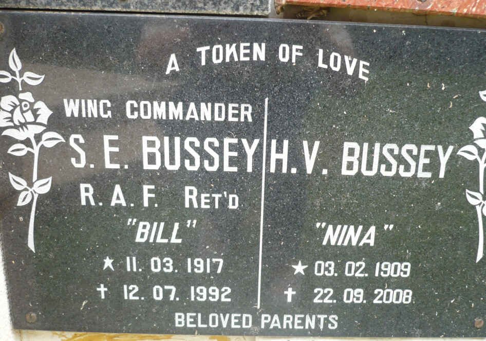 BUSSEY S.E. 1917-1992 &amp; H.V. 1909-2008