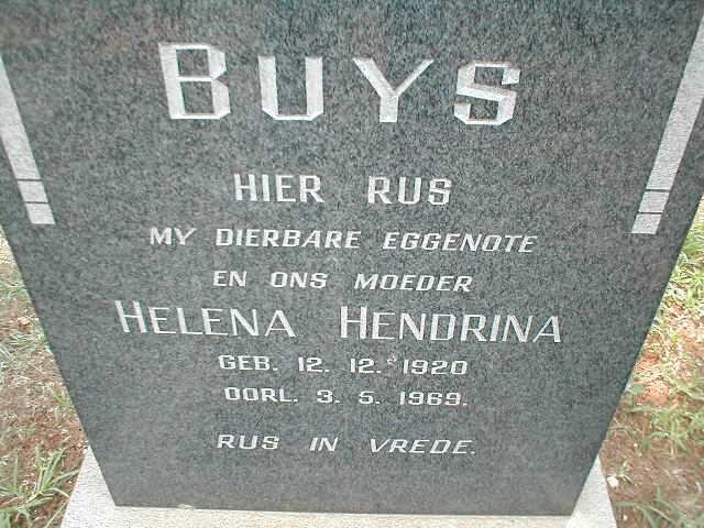 BUYS Helena Hendrina 1920-1969