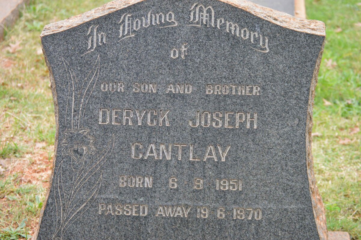 CANTLAY Deryck Joseph 1951-1970