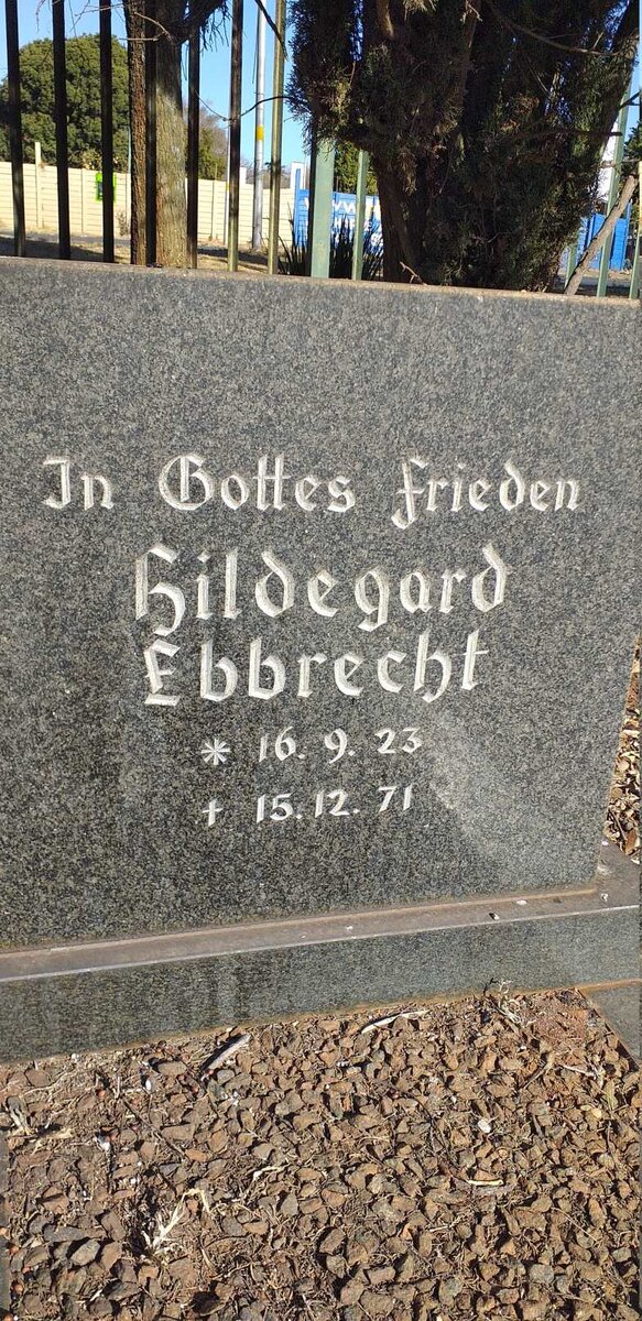 EBBRECHT Hildegard 1923-1971