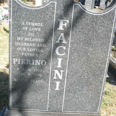 FACINI Pierino 1945-1996