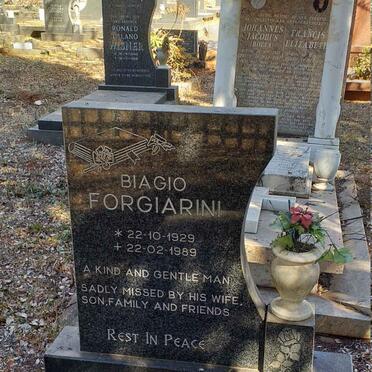 FORGIARINI Biagio 1929-1989