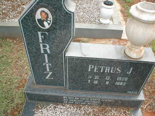 FRITZ Petrus J. 1920-1983