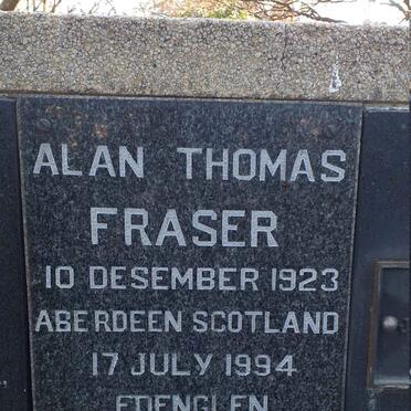 FRASER Alan Thomas 1923-1994