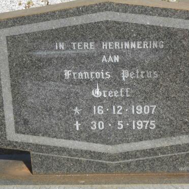 GREEFF Francois Petrus 1907-1975